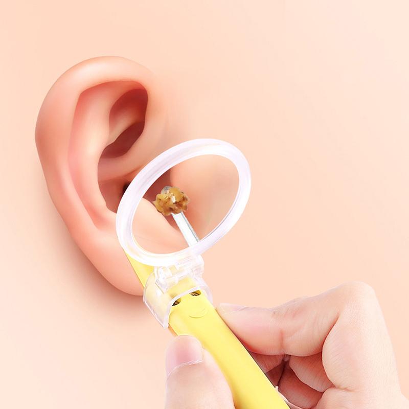 

1X детский фонарик для чистки ушей, средство для удаления ушной серы, ушная кюретка, световая ложка зелёный