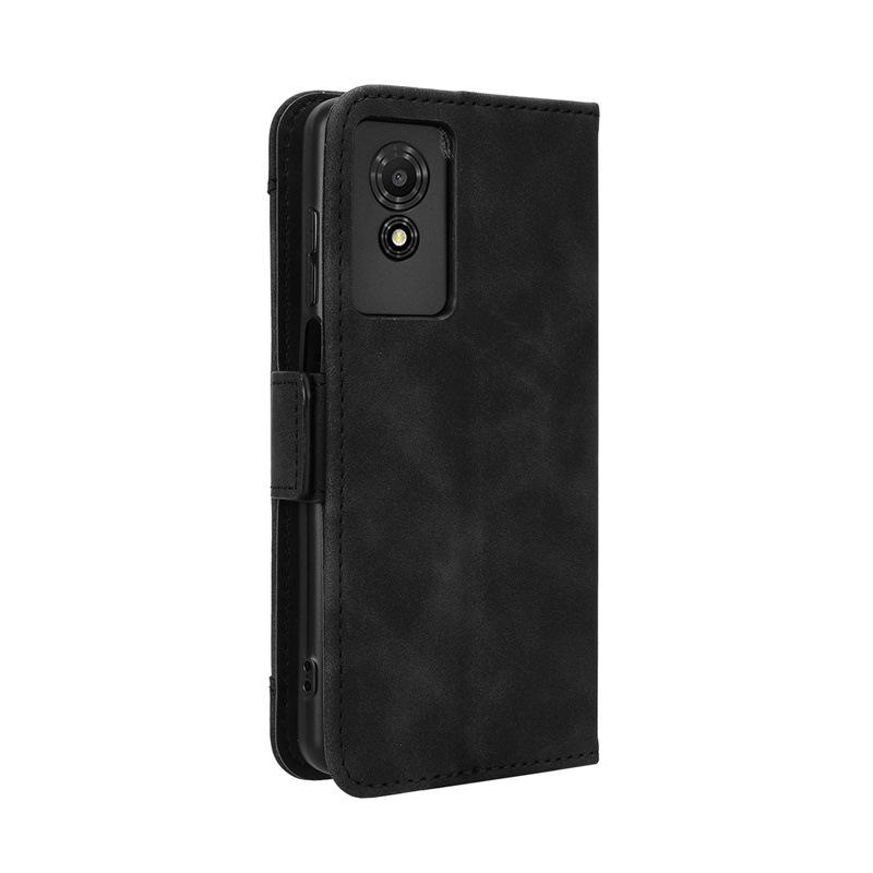 Leather Flip Case with Multi-Card Slots for TCL 501 4G Phone (Model: T433D)