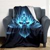 1 Stück Buddha Lotus Decke, Leichte Flanell Überwurfdecke für Sofa, Bett, Reise, Camping, Wohnzimmer, Büro, Couch, Stuhl und Bett