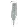 Retro Red Bead Tassel Pin Clothes Decor Clothing Jewelry Accessories Design Metal Multi Chain Brooch Exaggerate Long