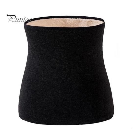 

Теплый кашемировый пояс для талии, зимний термобелье, поддержка поясницы, пояснично-желудочная защита для женщин, облегчение менструальной боли M чёрный