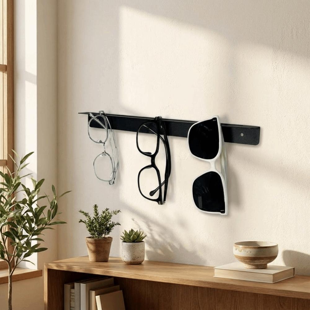 Modern Eyeglass Storage Holder Space Saving Wall Mounted Glasses Holder Glasses Rack Living Room