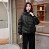 Autumn and winter new down jacket women's short hooded loose warm white duck down jacket bread jacket thickened