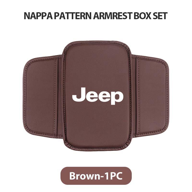 CREYLV1 For Jeep Car Armrest Box Anti-slip Pad Phone Storage Bag Center Console Elbow Support Accessories Compass Renegade Cherokee