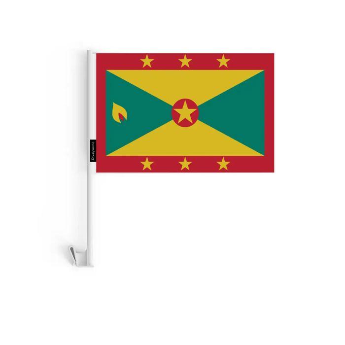 Drapeau - Multicolore - Voiture Grenade - 10 Pièces - 14 X 21 Cm - Polyester