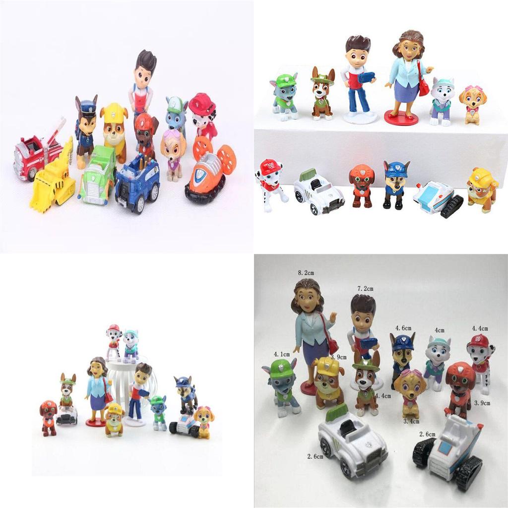 Süße und Coole Paw Patrol Figuren Ideale Schreibtischdekorationen 12er Sammlungsset