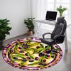 1pc Olive Branch Decorative Chair Carpet for Office, Non Slip, Soft and Durable Office Rug for Interior Decoration