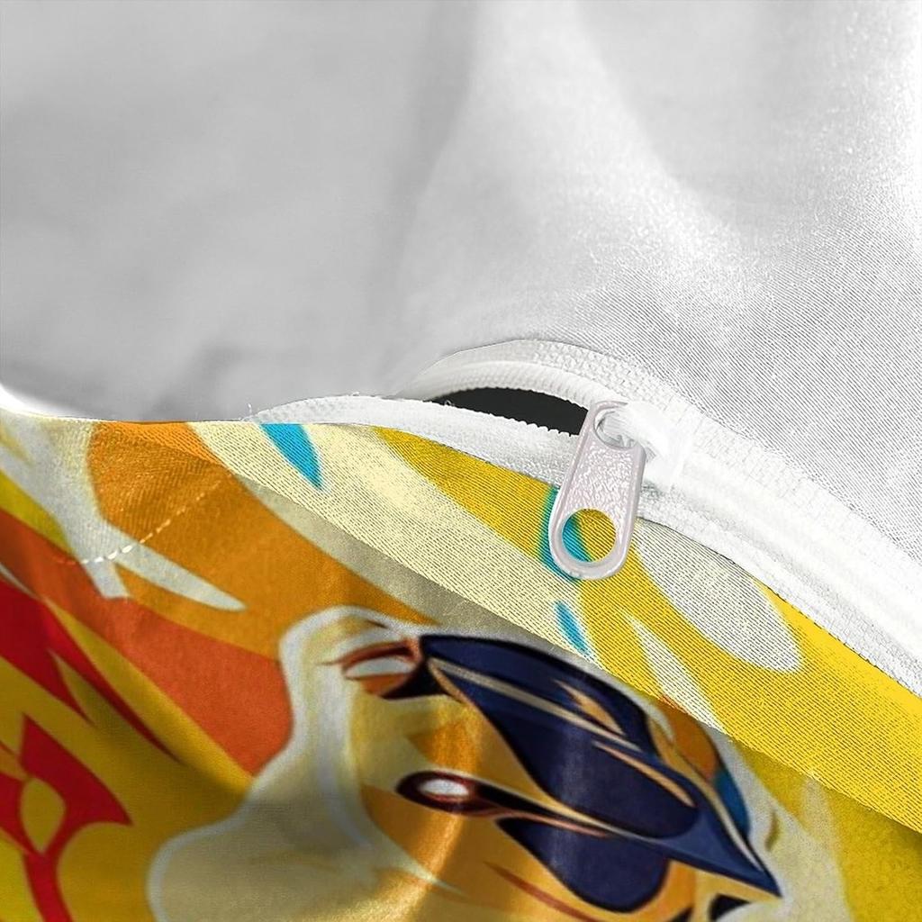 Dog Bedding Set, Cartoon Cute Style 3D Printed Ultra-fine Fiber Duvet Cover Pillowcase 3-piece Set for Adults and Children