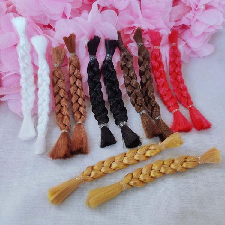 Doll Wigs Ponytail Braid Doll Wigs Blonde DIY Doll Hair Doll Wigs Braids Hair Chain