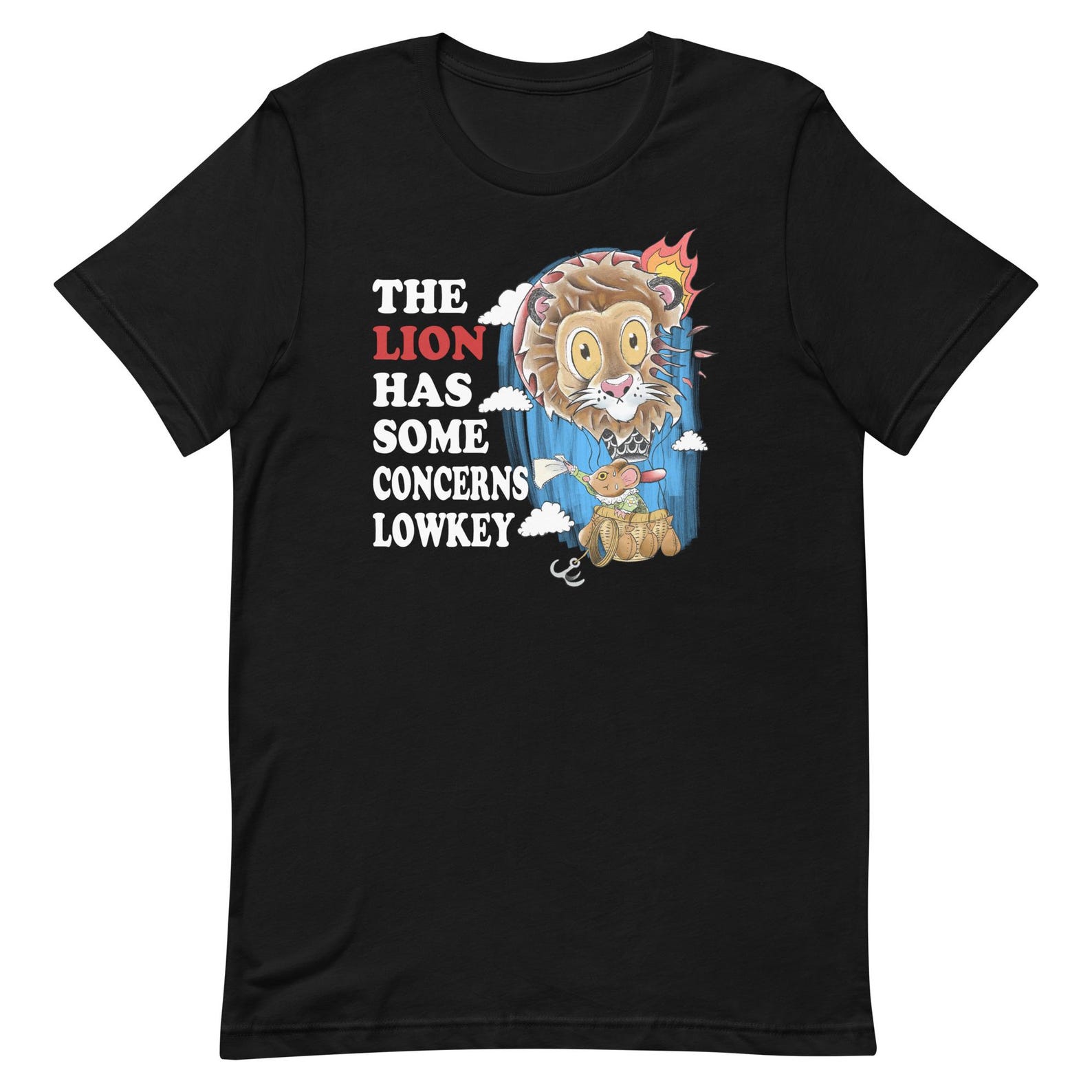 Concerned Lion Unisex t-shirt 4XL