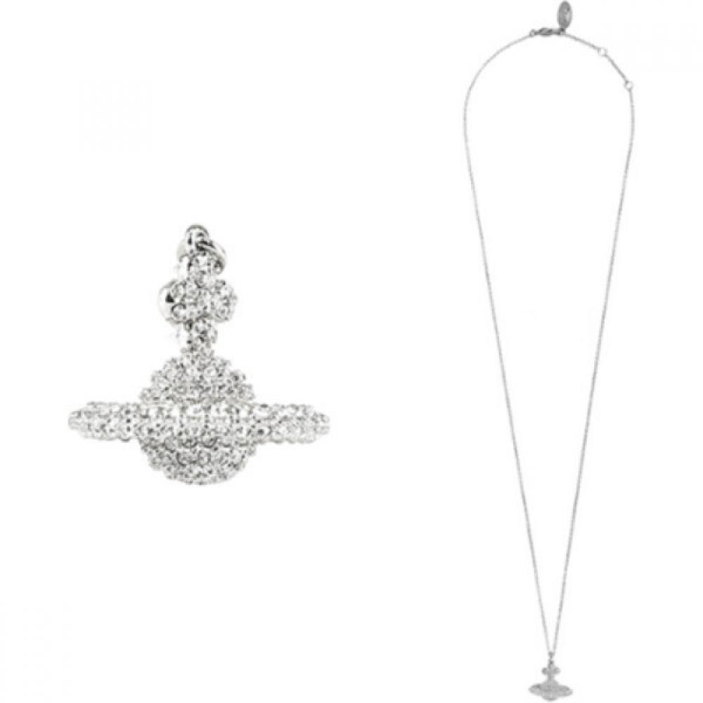 

Vivienne Westwood Grace Crystal Pendant Necklace Small Silver/free size