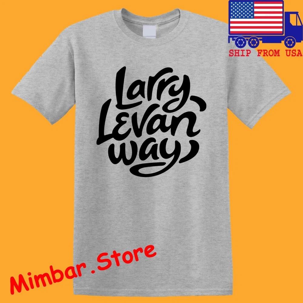 

Мужская серая футболка Larry Levan Way Размеры S-5XL M