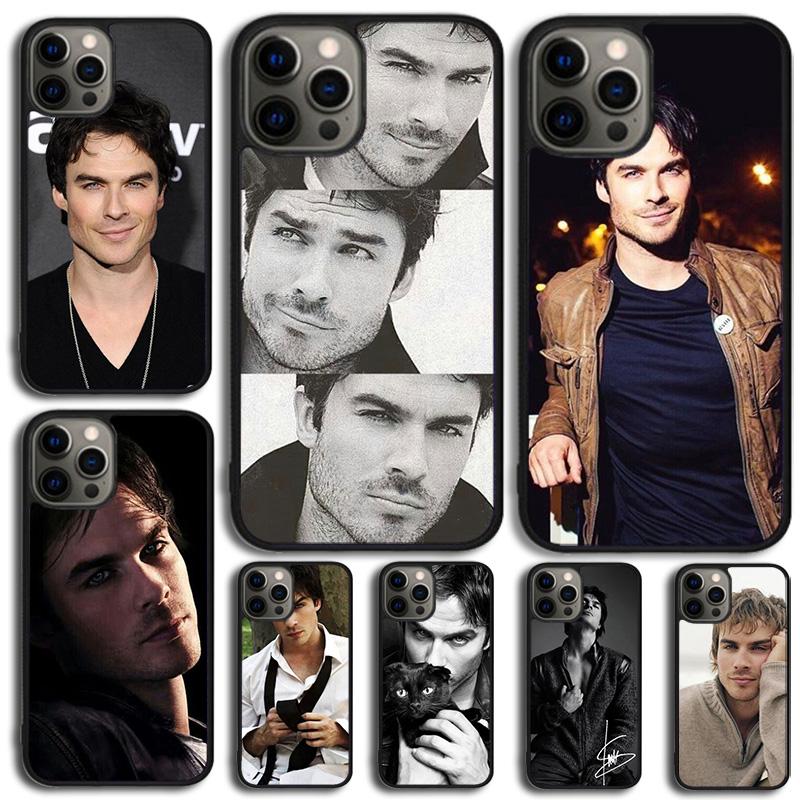 Custodia per Telefono Ian Somerhalder Vampire Diaries tvd Per iPhone 17 Air 11 12 13 15 16 14 Pro MAX Plus