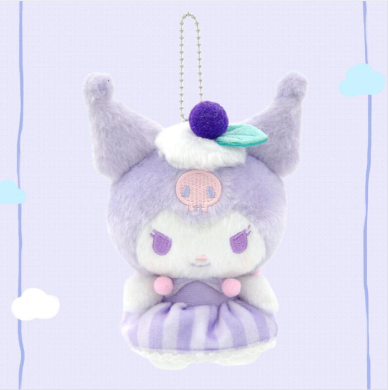 Sanrio Family My Melody Kuromi Plush Toy Pendant Cinnamoroll Hangyodon Cartoon Cute Keychain Bag Pendant Decoration Gift