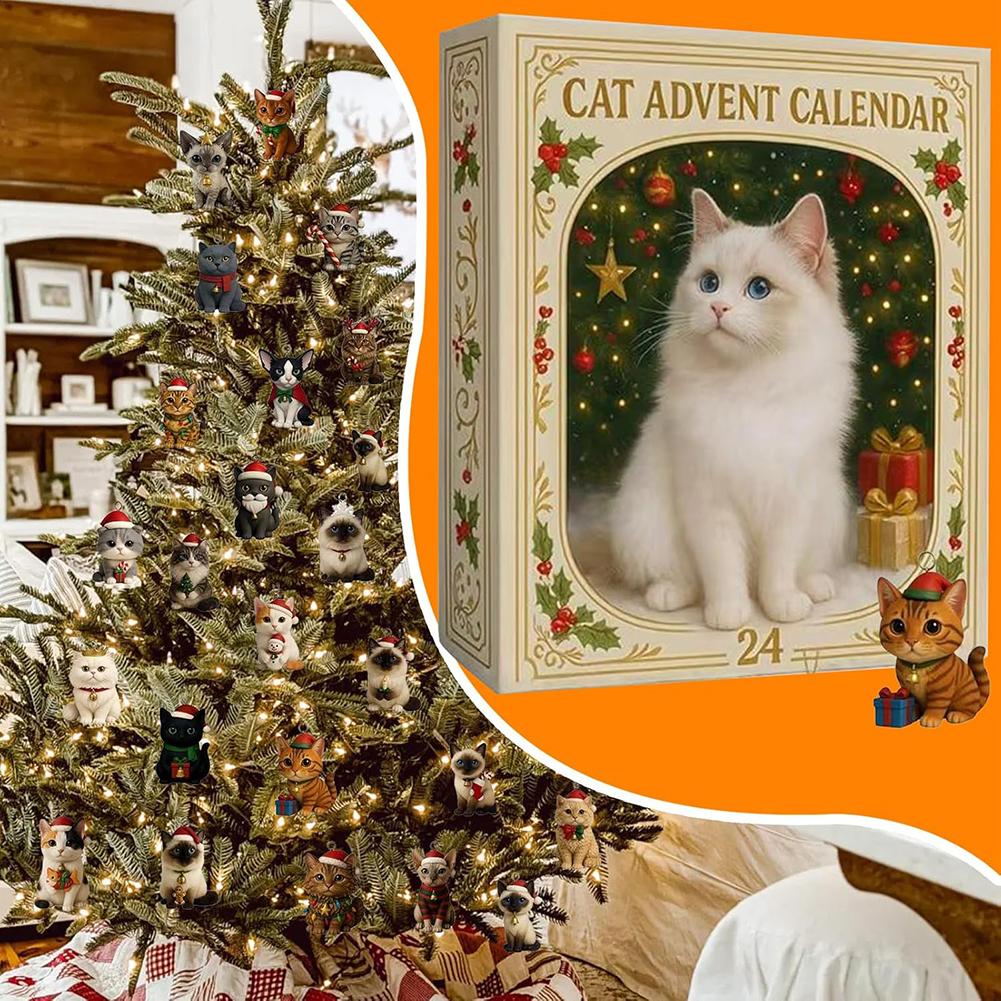 Xmas Advents Calendar For Cat Lovers Perfect Present For Cat Lovers For Festive Home Decor