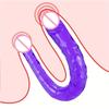 Adult Supplies Sex Toy Double Ended Realistic Dildo Flexible Jelly Dildos Penis Cock Anal Butt Plug Massager G-spot Stimulation