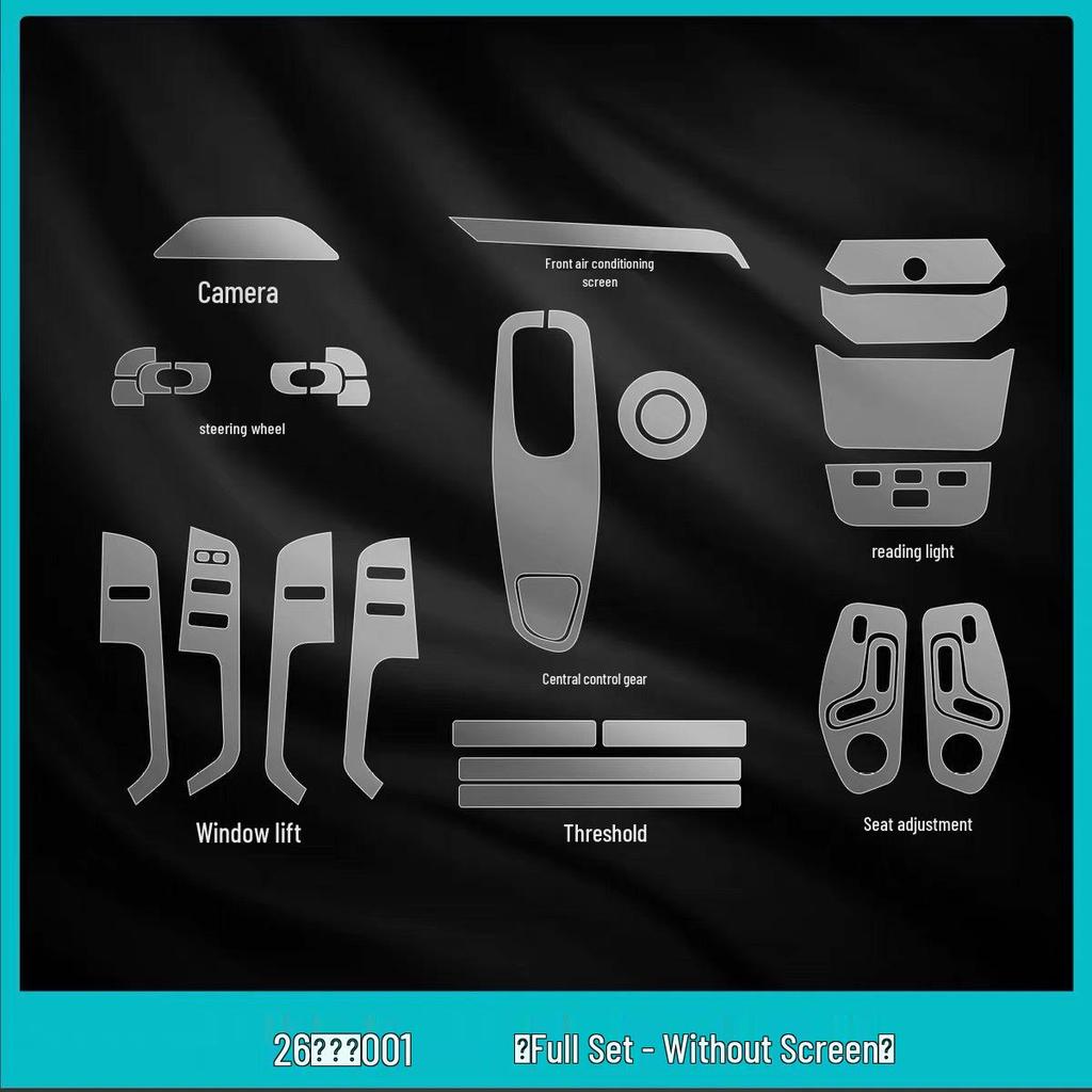 Zeekr 001 Interior TPU Screen Protector for Center Console & Navigation (26 Models)