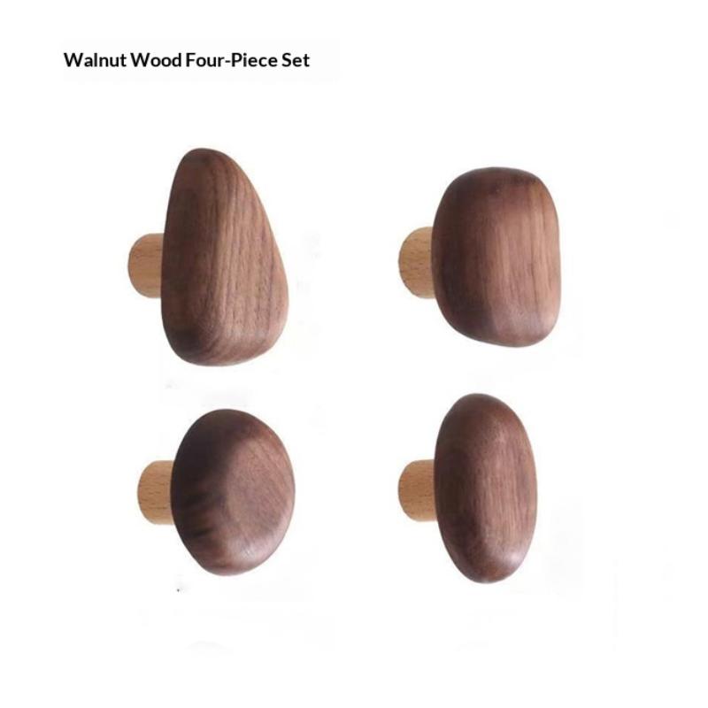 Natural Wooden Wall Mounted Coat Hooks Minimalist Hat Key Hanger Pegs For Hanging Towel Cap Bag Home Entryway Decoration 2026