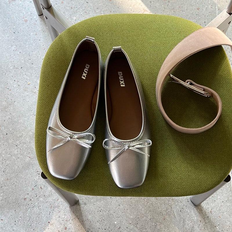 Fashion Spring Autumn Female Slip On Footwear Flats With Shoes For Ladies 2025 New Round Toe Fashion Shallow Women Ballet Flats Shoes