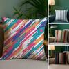 Classic Striped Pillow Case Sofa Living Room Bedroom Double-sided Printing Square Cushion Nap Time Pillow Case