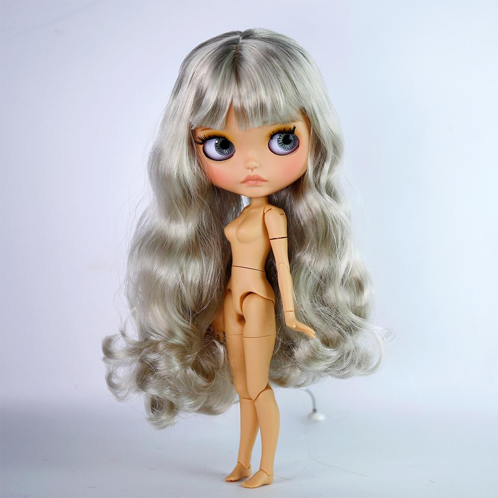 Icy Dbs Blyth Doll 19 Joints 30cm Body Bjd Doll Matte Face Glossy Face Tan Skin Beep Lips Hand-Painted Makeup Diy Hair Girl Gift
