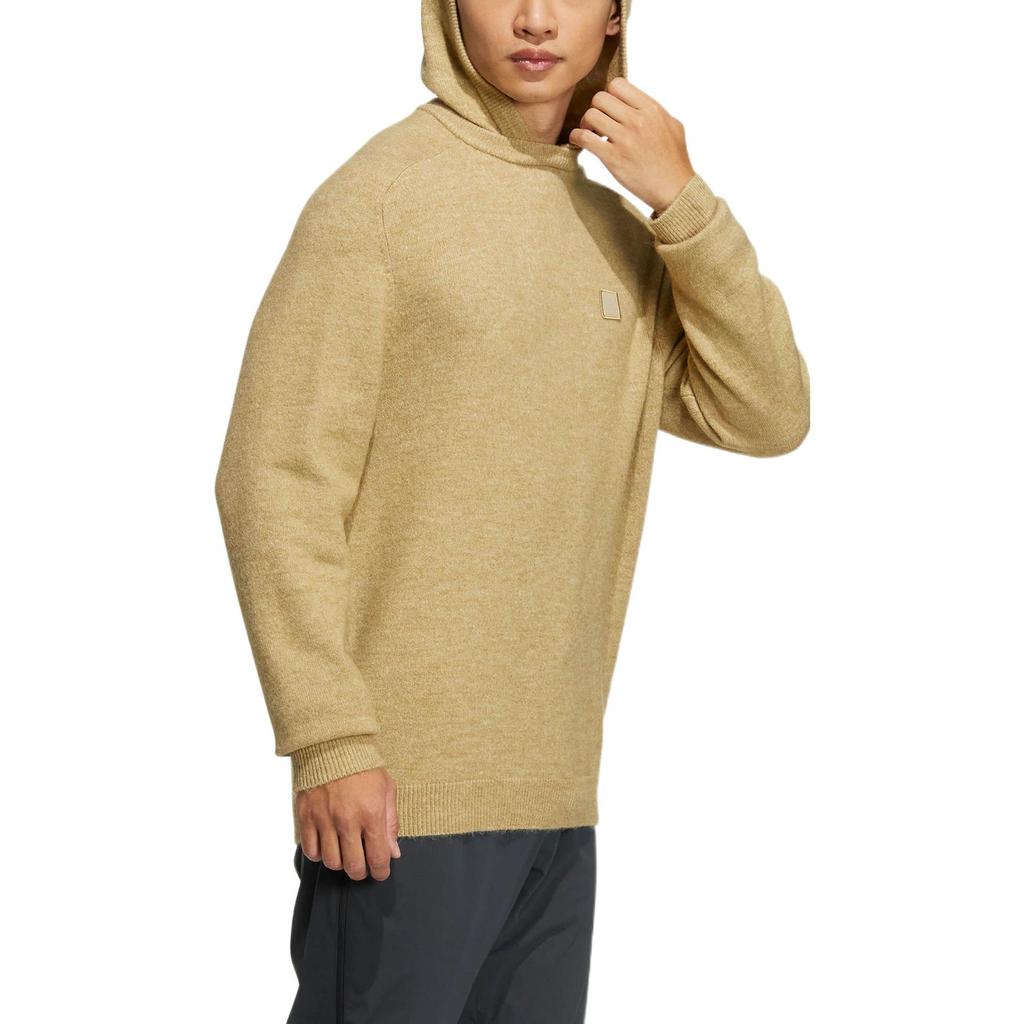 adidas GT Vlněná mikina s vyšívanou nášivkou s logem Pánské mikiny Khaki HG3263