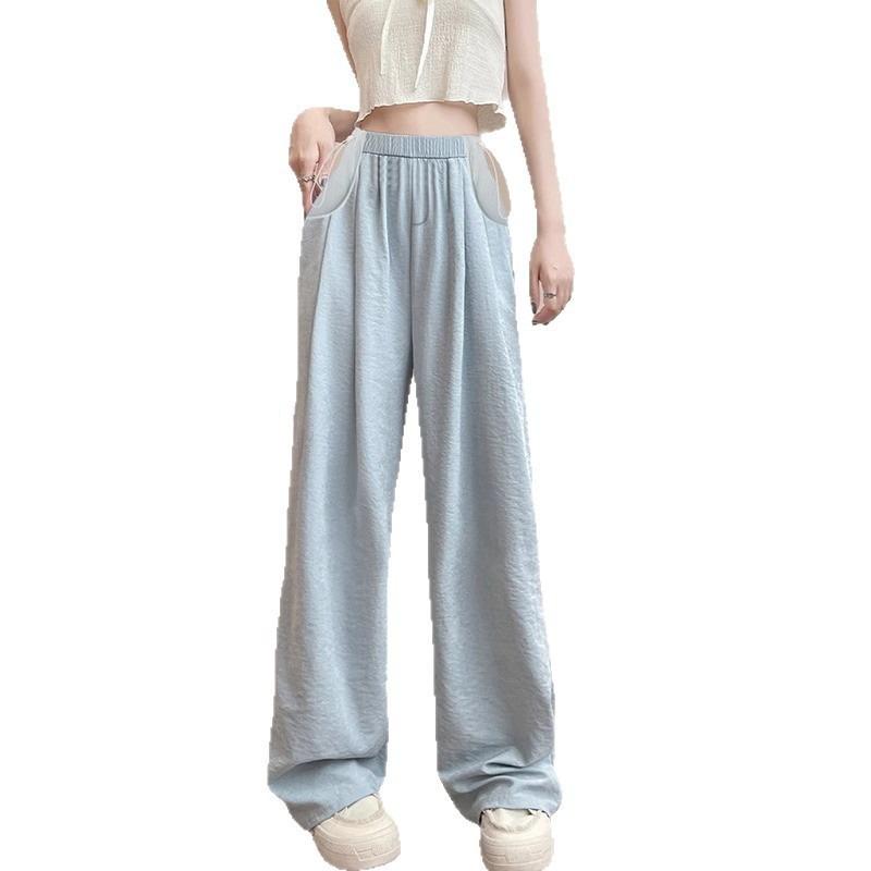 Maternity Pants Summer Wear Lazy Wind No Support Ice Milk Fu Yamamoto Pants Casual Drape Straight Wide-leg Trousers