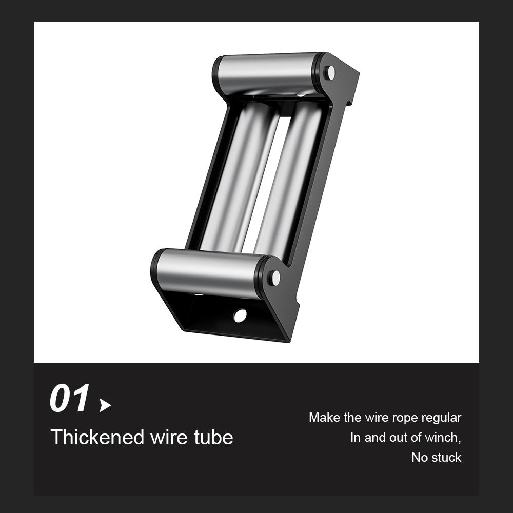 Troliu electric mini 12V/24V 2000lb Troliu pentru buggy de plajă Troliu DC Troliu portabil cu cablu de oțel cu telecomandă fără fir