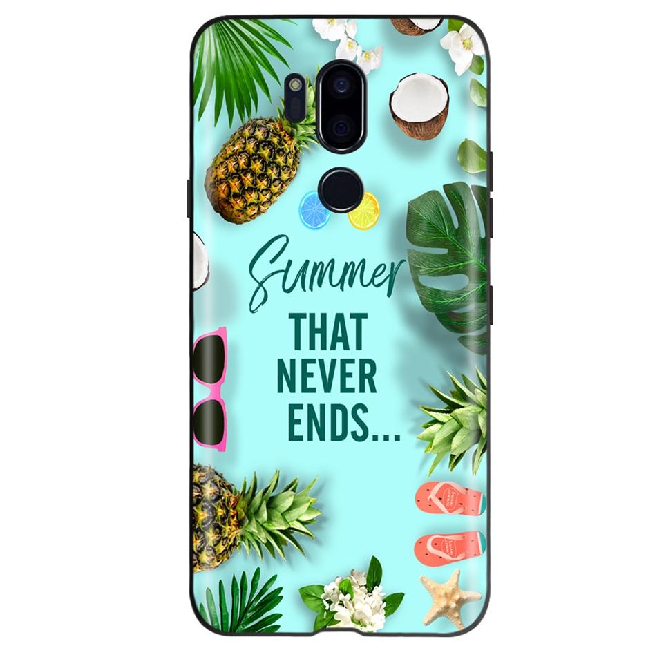 For LG G7 ThinQ Case G710 LM-G710 Cute Cat Butterfly Shockproof Soft Silicone Phone Case For LG G7 ThinQ Back Cover 6.53'' Coque