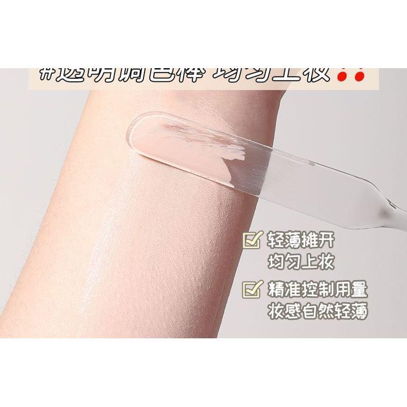 YOUSHA - Transparent Plastic Makeup Mixing Palette / Spatula / Set