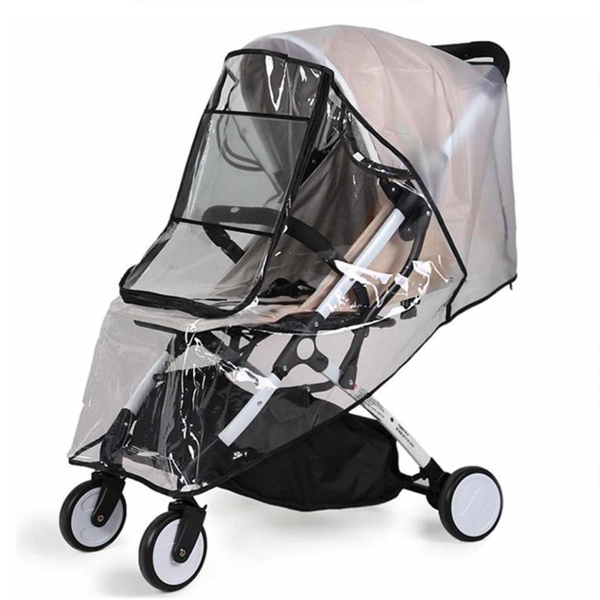 

Universal Pushchair Rain Cover Waterproof Stroller Raincoat Foldable Full Protection Rainwear Cover Sun Shade for Outdoor Travel