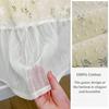 Französische Chiffon-Gardinen mit Rüschen, Kurzgardinen, Stangendurchzug, Florale Halbgardinen, Küche, Café, Wohnzimmer, Erkerfenster, Schrankvorhang