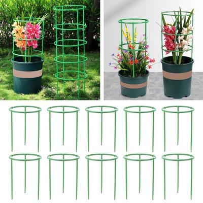Tomato Plant Support Cages Garden Cucumber Trellis Stable Structure Simple Installation Vegetables Flowers Support Ring Rack