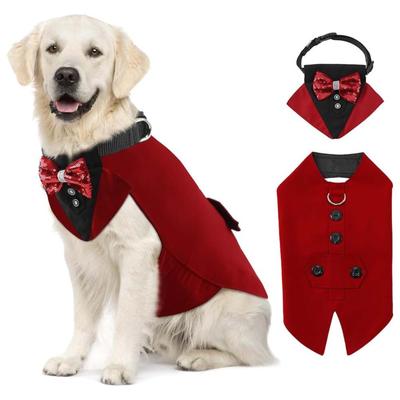 Mode-Hundebekleidungsset Mode-Party-Show-Kleid Raffiniertes Großhunde-Smoking für Haustierfeiern