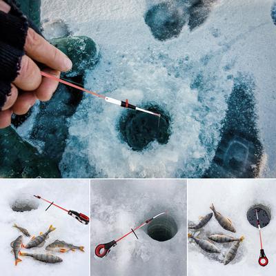 Canne à pêche sur glace Portable Canne à pêche sur glace d'hiver Étanche Extérieur Portable Canne à pêche d'hiver Ultralégère