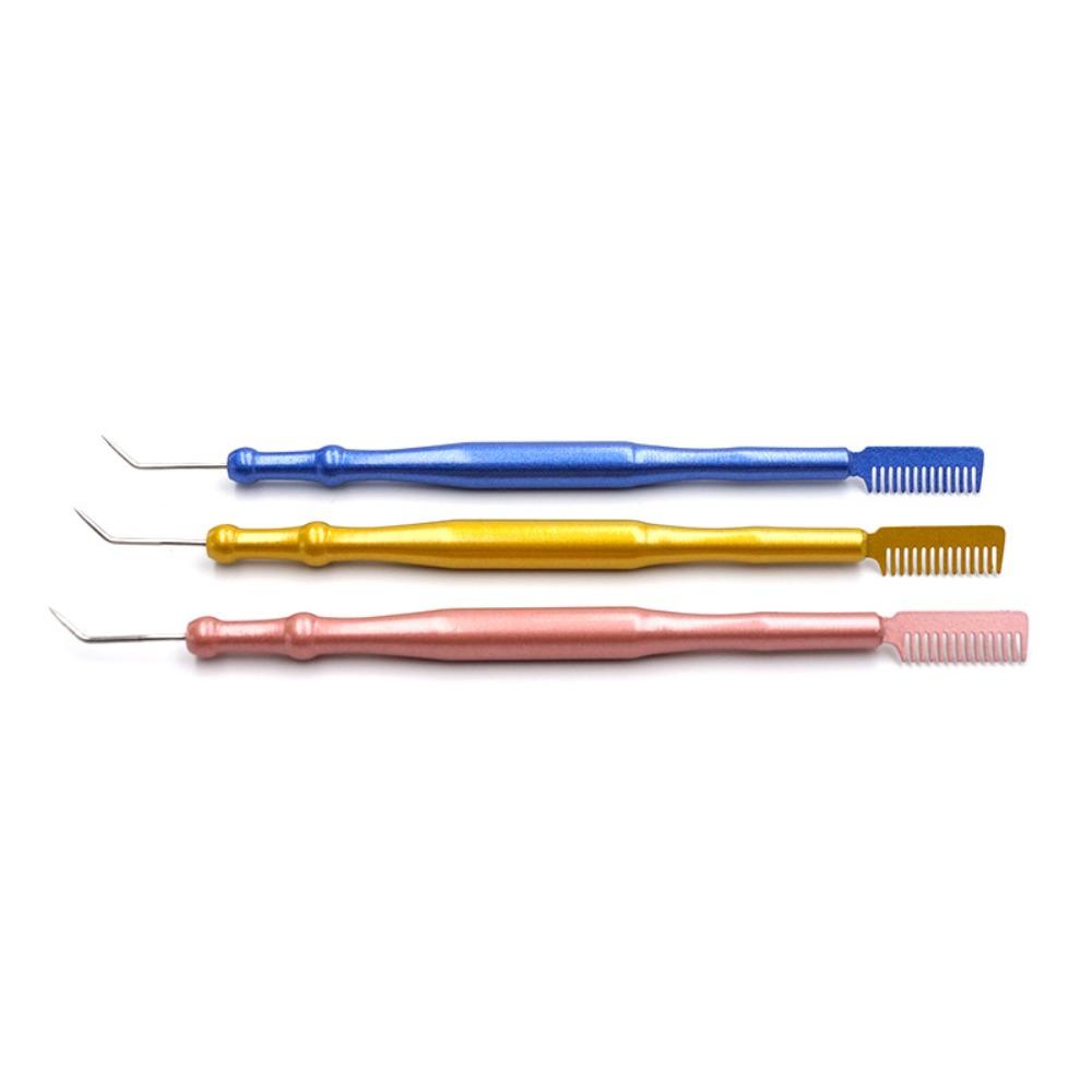 Professional Metal Eyebrow Comb 2-in-1 Lifting Separating Eyelash Assistance Tool Eyelash Perm Lash Tool Beauty Tool