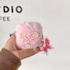 Plush Three-dimensional Butterfly for AirPods 1 Protective Case Pro1 Apple Bluetooth 1/1 Generation Earphone Case Pendant