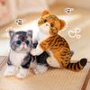 Cute simulation kitten doll plush toy three-flower cat orange cat doll children's soothing cloth doll