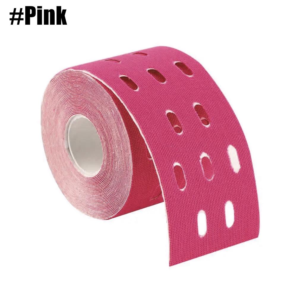 Perforated Kinesiology Tape 1 Roll For Sensitive Skin Breathable Elastic Athletic Tape Pain Relief Muscle Support