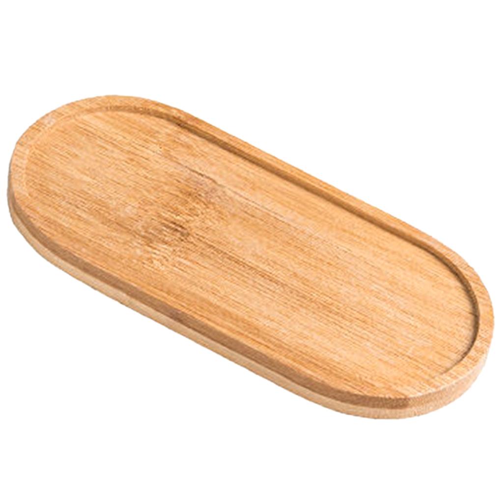 Rectangle Bamboo Wood Tray Bamboo Saucer Wood Serving Plate Dish Solid Bamboo Serving Tray Cup Coasters Display