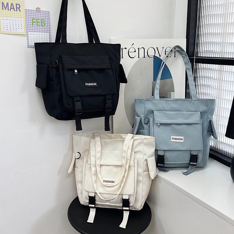 Large Capacity Soft Girl Shoulder Bag: Student Handbag for School, Tutoring, Commute
