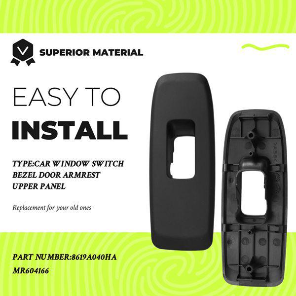 1 Pair Electric Window Switch Panel for Mitsubishi: Part 8619A040HA MR604166