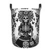 Mexican Catrina Girl Day Of The Dead Sugar Skull Dirty Laundry Baskets Folding Waterproof Clothes Sundries Basket For Home Kids