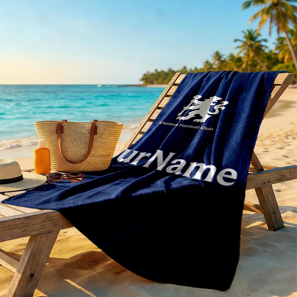 Chelsea Personalisierbares Strandtuch Super Weich & Saugfähig Geeignet für Sport Reisen Schwimmen Yoga Badezimmer Strand Und Pool