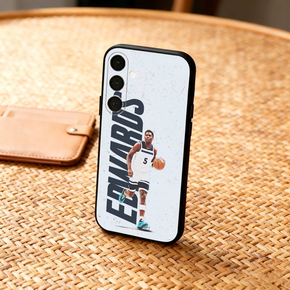 A-Anthony E-Edwards Phone Case For Samsung A73,72,71,A52,51,40,41,A22,A32,31,A13, Soft Black Shell