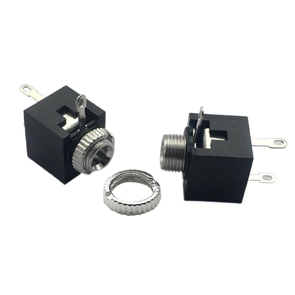 10Pcs Plastic Metal 3.5mm Mono Female Jack 3Pin DIP Headphone Socket  DIY Electronic Project