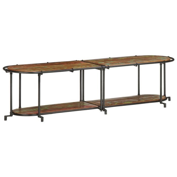 VidaXL TV Stand 160x42x40 Cm Solid Reclaimed Wood, TV Bench, Hi-fi Cabinet, TV Console, TV Sideboard, Multimedia Cabinet, 4013493