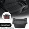 For Tesla Model Y Juniper / Launch 2025 Rear Seat Storage Can Accessories Seats Tray TPE Car Organizer Storage Trash Under B3K0