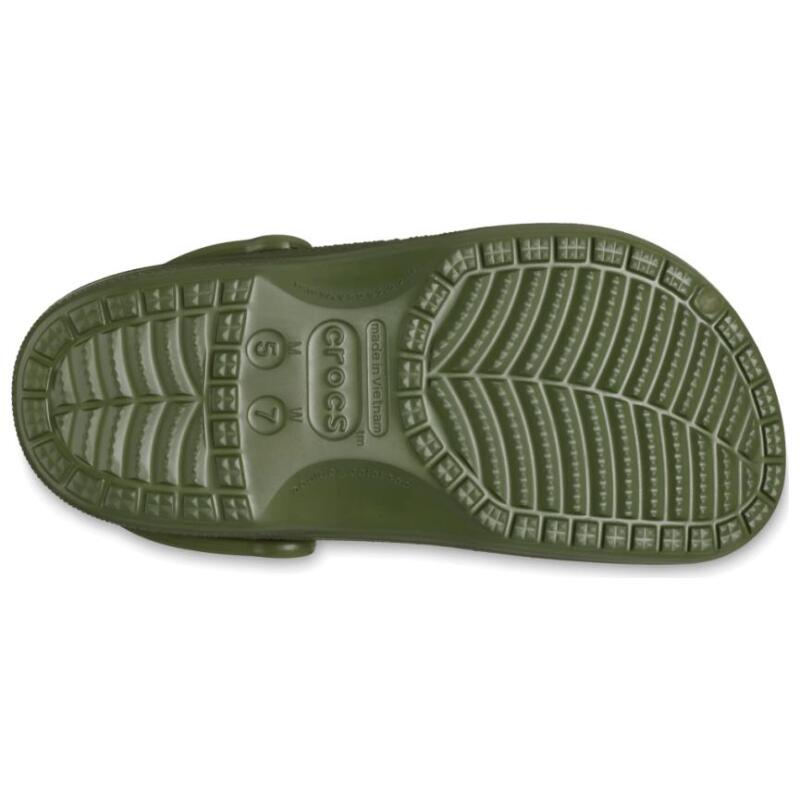 Crocs Baya Comfortable and Versatile Hole Shoes Unisex Green