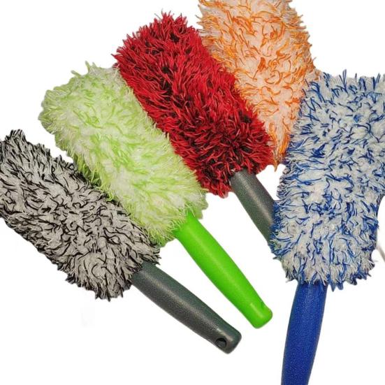 Car Tire Rim Wheel Hub Cleaning Brush with Long Handle Multipurpose Detachable Portable Car Wash Brush Maintenance Tool